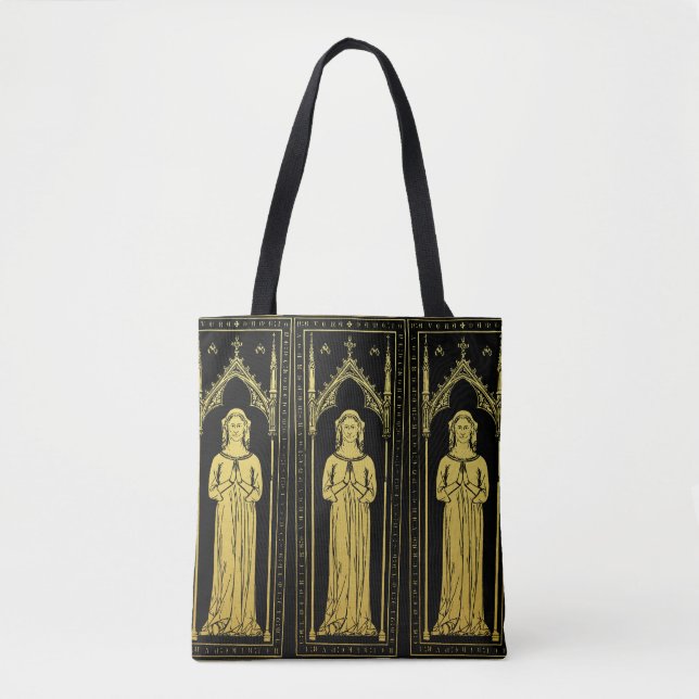 Tote Bag Portrait médiéval anglais 1300 Lady Joan Cobham (Devant)
