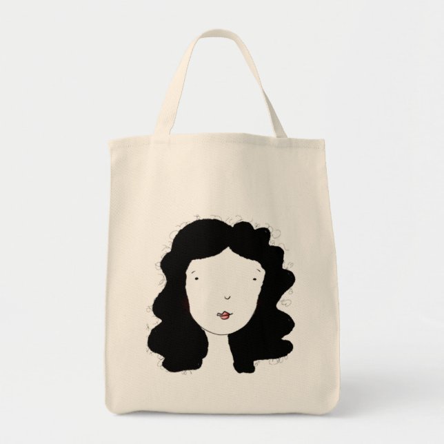 Tote Bag Portrait minimaliste (Devant)