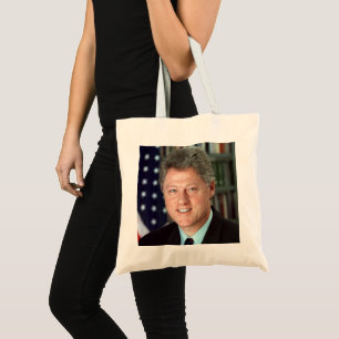 Tote Bag Portrait officiel du président Bill Clinton