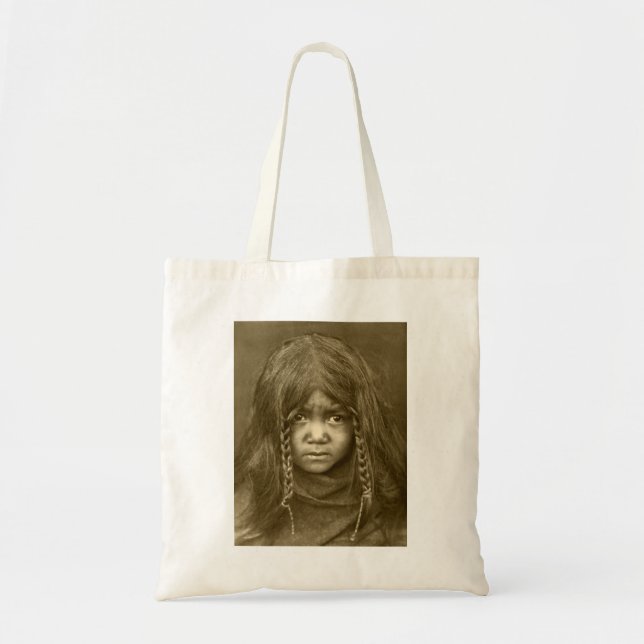 Tote Bag Portrait vintage indien indigène (Devant)