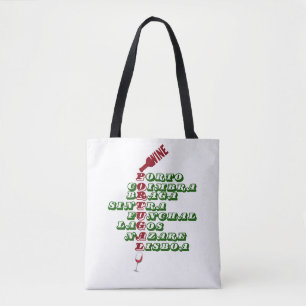 Tote Bag Portugal Villes de vin rouge au Portugal