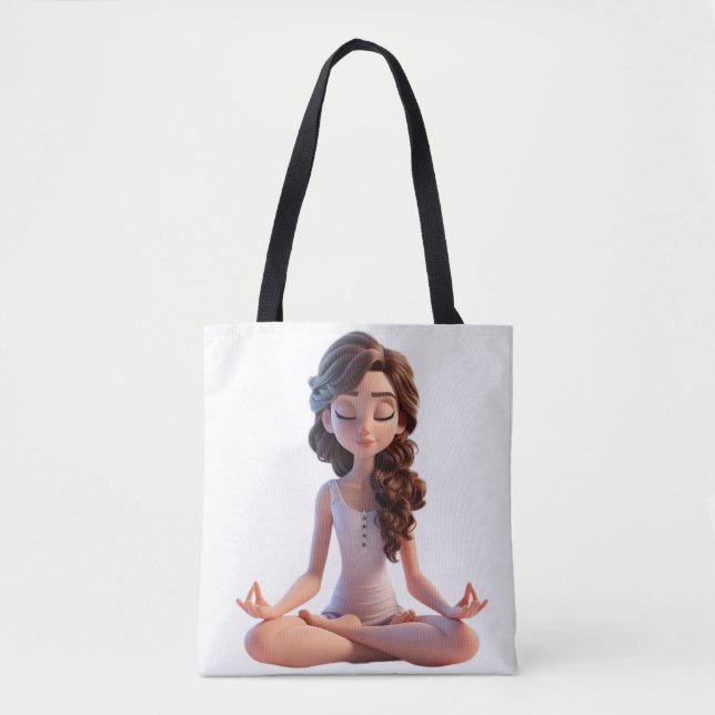 Tote Bag Pose de yoga (Devant)