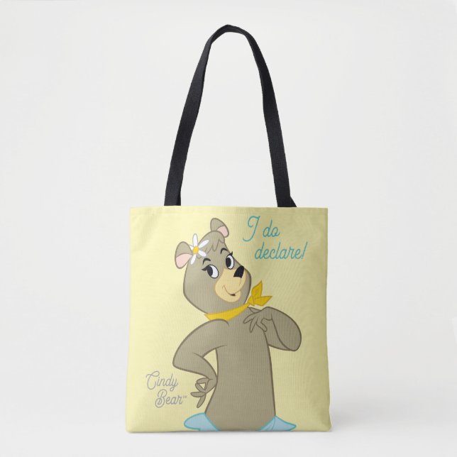 Tote Bag Pose Joueuse de Cindy Bear (Devant)