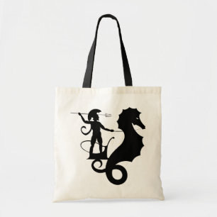 Tote Bag Poseidon, dessin de relief grec