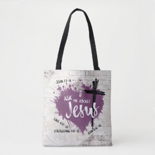 Tote Bag POSEZ LA QUESTION SUR LA Citation De La Bible Du C