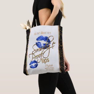 Tote Bag Posez-moi des questions sur mes lèvres d'épreuve