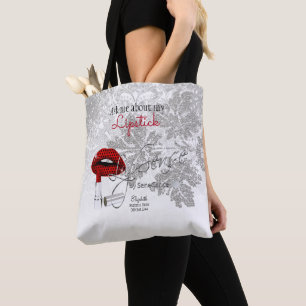 Tote Bag Posez-moi des questions sur mon bâton à lèvres