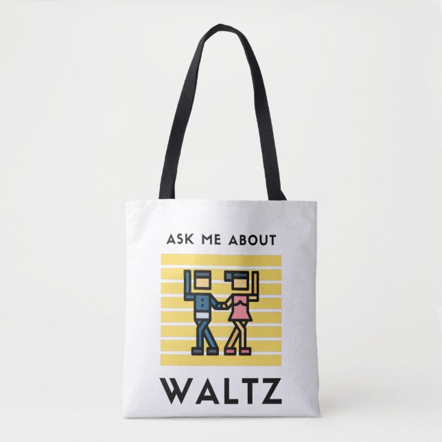 Tote Bag Posez-moi la question de valse (Devant)