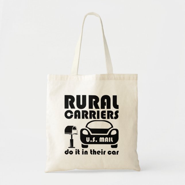 Tote Bag Postal Worker Rural Carriers Do It In Their Car (Devant)
