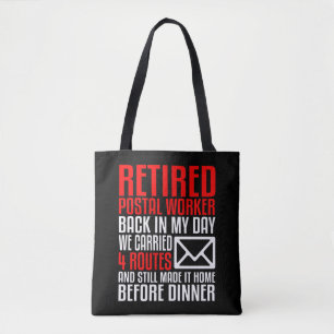 Tote Bag Poste Carrier Travailleur Retraite Cadeau Funny Ma