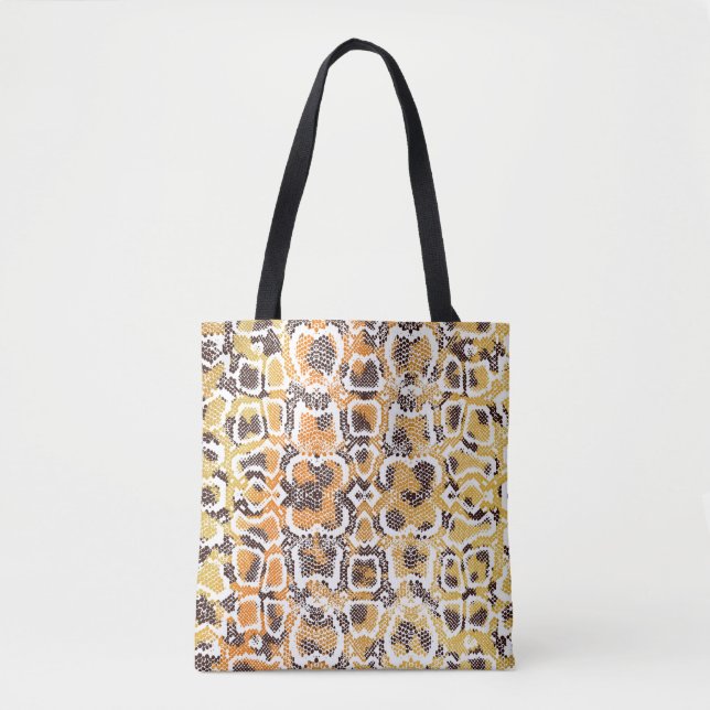 Tote Bag Poster de animal, arrière - plan de texture léopar (Devant)