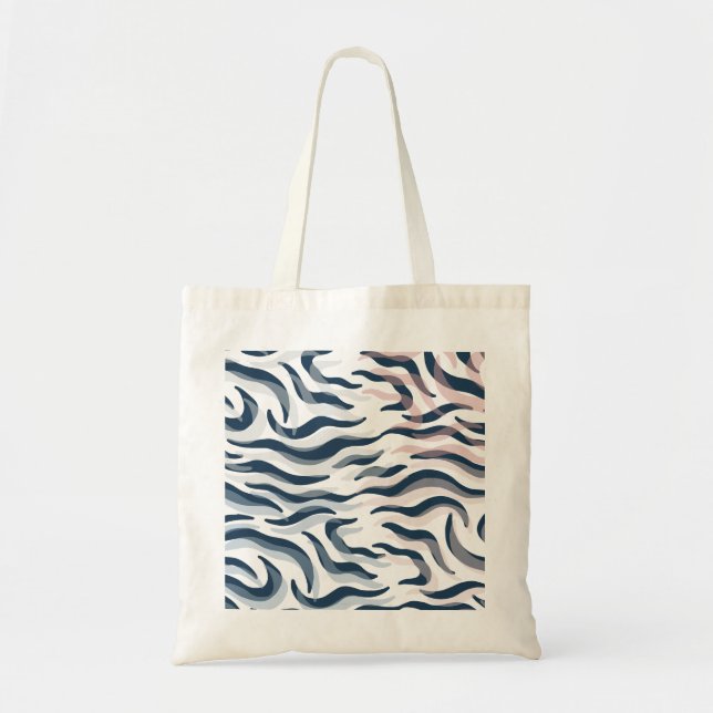 Tote Bag Poster de animal en marine et aquarelle (Devant)