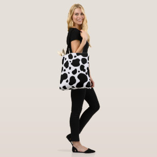Tote Bag Poster de animal noir et blanc de motif de taches