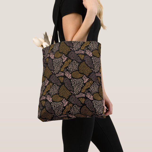 Tote Bag Poster de animal Safari Brown (De près)