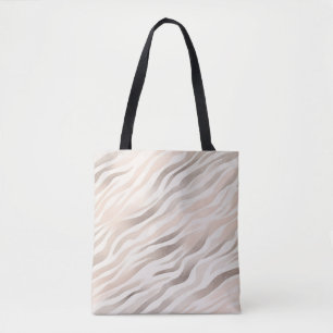 Tote Bag Poster de animal Zebra Crème Rose