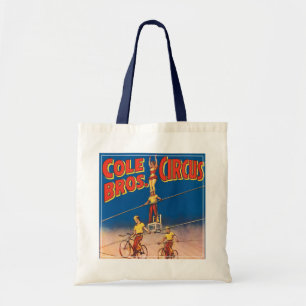 Tote Bag Poster de cirque vintage montrant des acrobates à 