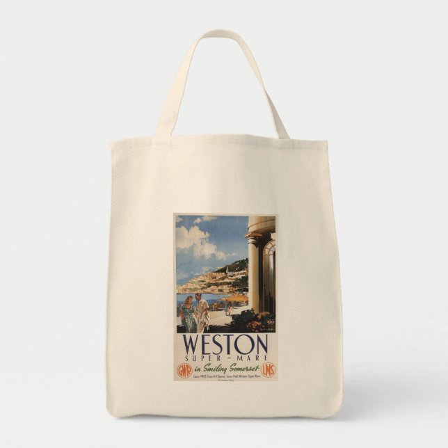 Tote Bag Poster de la compagnie de chemin de fer Couple Sur (Devant)