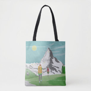 Tote Bag poster de voyage matterhorn Suisse
