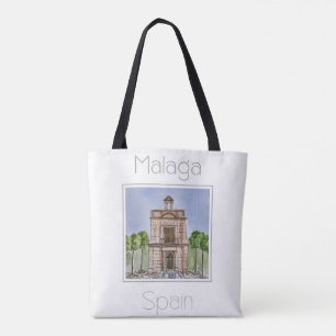 Tote Bag Poster de voyage pour Malaga Espagne