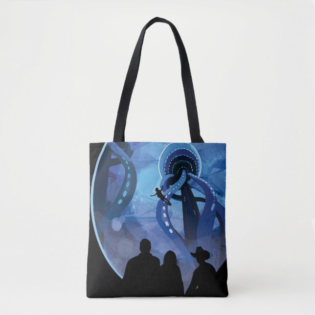 Tote Bag Poster de voyage Retro Space - Jupiter's Moon Euro (Devant)