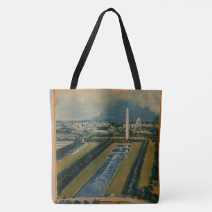 Tote Bag Poster de voyage vintage Washington DC