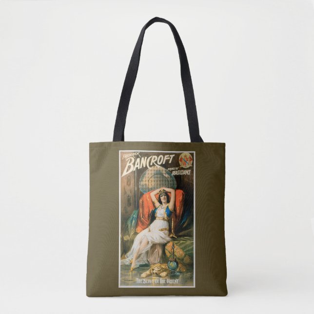 Tote Bag Poster magique vintage, Magicien Frederick Bancrof (Devant)