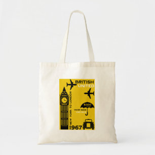 Tote Bag Poster Nostalgalic Retro Airline