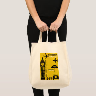 Tote Bag Poster Nostalgalic Retro Airline