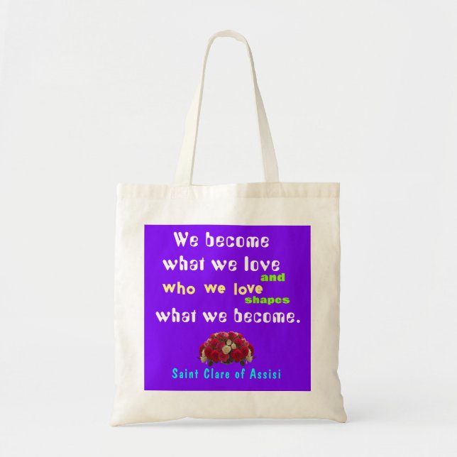 Tote Bag Poster Saint Clare Assisi (Devant)