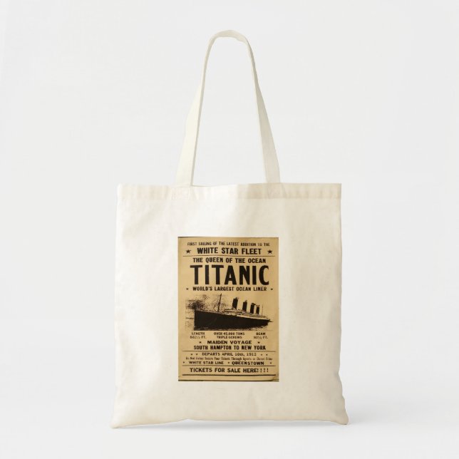 Tote Bag Poster Titanic RMS (Devant)
