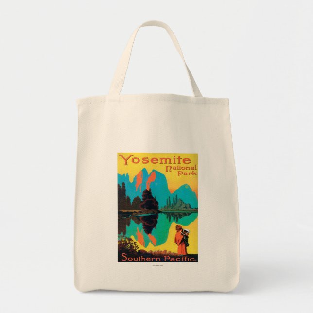 Tote Bag Poster touristique - Yosemite Nat'l Park, CA (Devant)