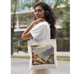 Tote Bag Poster Vintage voyage Australia Canyon