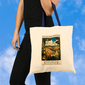 Tote Bag Poster Vintage voyage, Dans Le Vieux Kentucky, NC