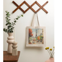 Poster Vintage voyage de la Tour Eiffel de Paris