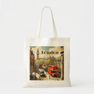 Tote Bag Poster Vintage voyage London City Centre
