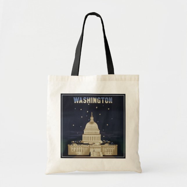 Tote Bag Poster Vintage voyage pour American Airlines (Devant)