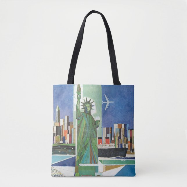 Tote Bag Poster Vintage voyage pour American Airlines (Devant)