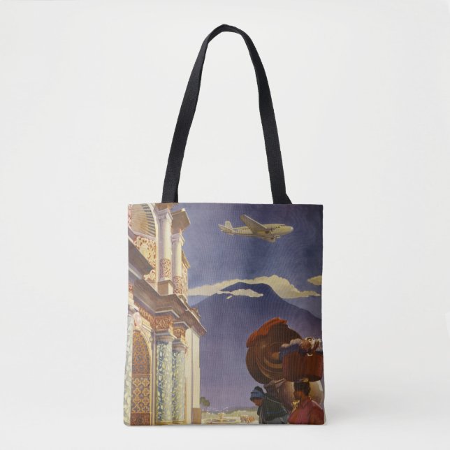 Tote Bag Poster Vintage voyage Pour Le Guatemala (Devant)