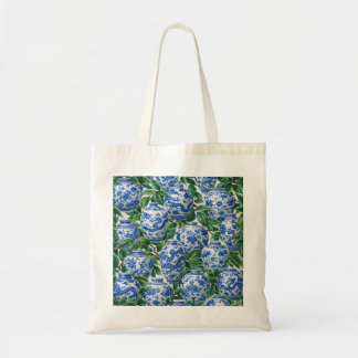 Tote Bag Pot à gingembre en porcelaine chinoise bleue