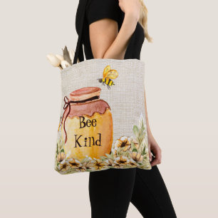 Tote Bag Pot à miel gentil abeille 