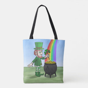 Tote Bag Pot de lutin plein d'or jour de la Saint-Patrick