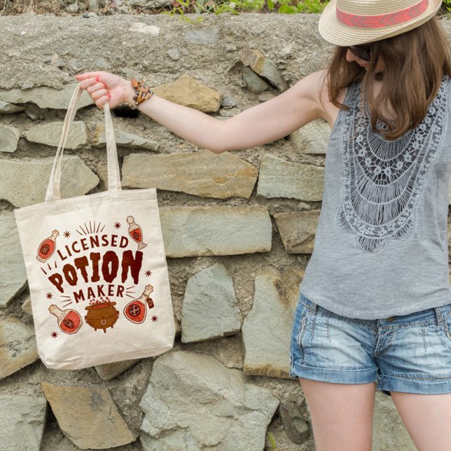 Tote Bag Potions De Sorcière Et Cauldron (Créateur téléchargé)