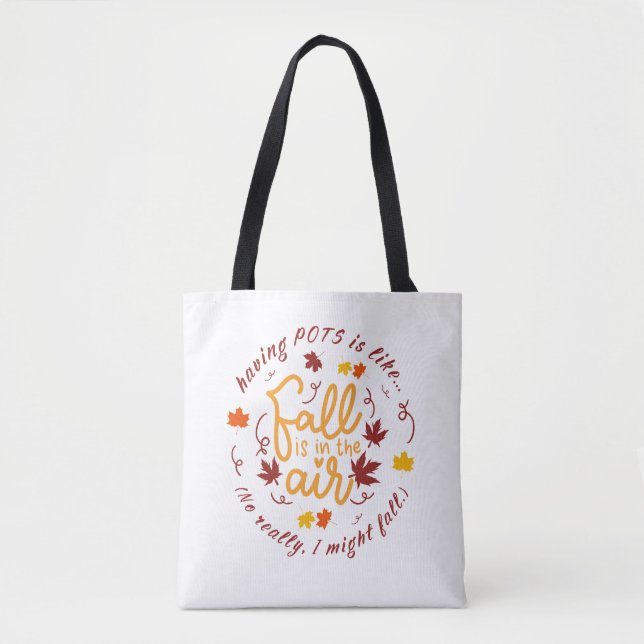 Tote Bag Pots Automne Thème Fourre-tout (Devant)