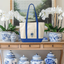 Pots de gingembre en chinoiserie avec garniture co