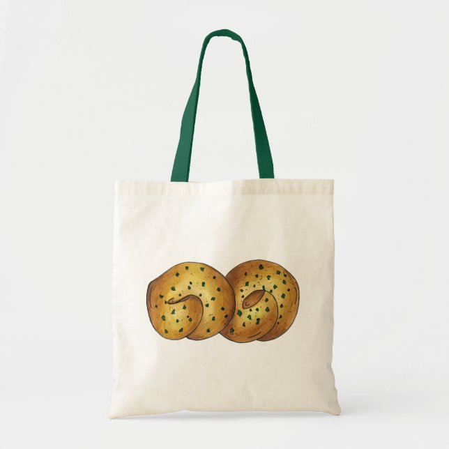 Tote Bag Pouce d'ail Pain Roll Italien Cuisine alimentaire  (Devant)