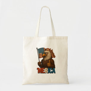Tote Bag Pouce vers le haut Aigle de Merica drôle et patrio