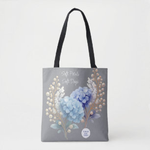 Tote Bag Poudre Blue Hydrangea Aquarelle Fidélité du client