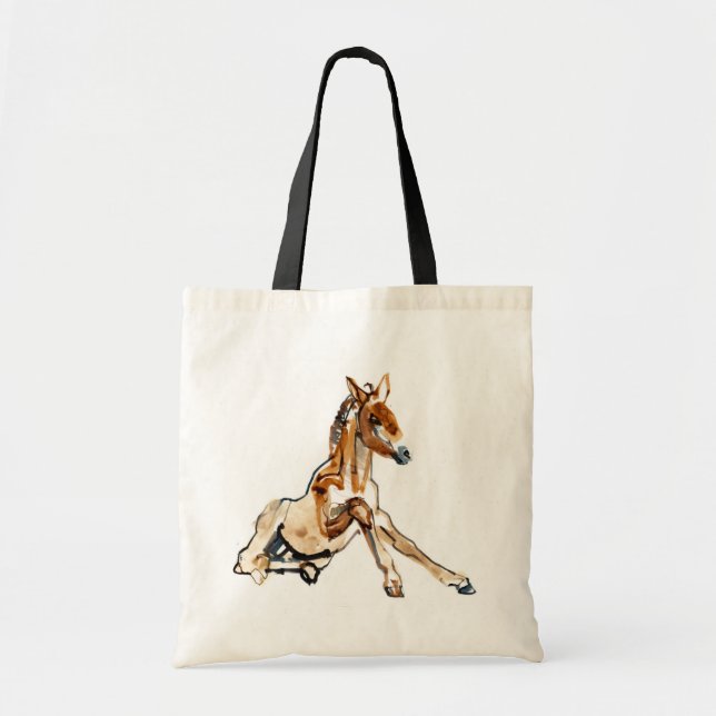 Tote Bag Poulain ocre (Devant)