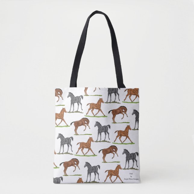 Tote Bag Poulains de cheval (Devant)