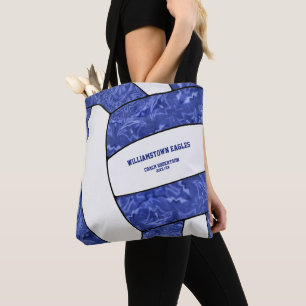 Tote Bag poule bleu blanc de l'équipe couleurs volleyball n